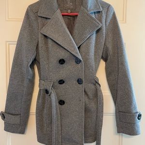 Grey pea coat